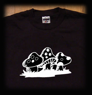 three mushrooms t shirt
